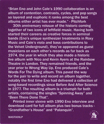 Wrong Way Up (30th Anniversary) | Mint (M) Mint (M) - SYNTH-POP