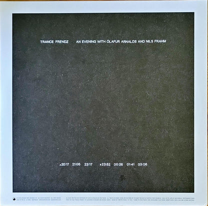Ólafur Arnalds - Trance Frendz - An Evening With Ólafur Arnalds And Nils Frahm | Mint (M) Mint (M) - AMBIENT *SEALED*