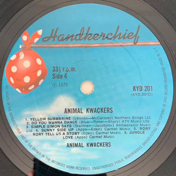 Animal Kwackers | Near Mint (NM) Near Mint (NM) - ROCK / USED *NEAR MINT*