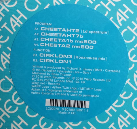 Cheetah EP | Mint (M) Mint (M) - EXPERIMENTAL