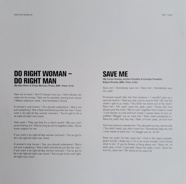 I Never Loved A Man The Way I Love You | Mint (M) Mint (M) - FUNK *VMP*