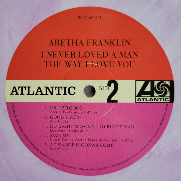 Aretha Franklin I Never Loved A Man The Way I Love You Atlantic, Atlantic, Atlantic LP, Album, Mono, Club, RE, RM, RP, Pur Mint (M) Mint (M)