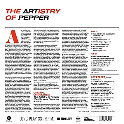 Artistry Of Peppe (Ltd 180g Vinyl Import) | Mint (M) Mint (M) - JAZZ