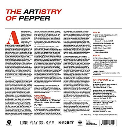 Artistry Of Peppe (Ltd 180g Vinyl Import) | Mint (M) Mint (M) - JAZZ