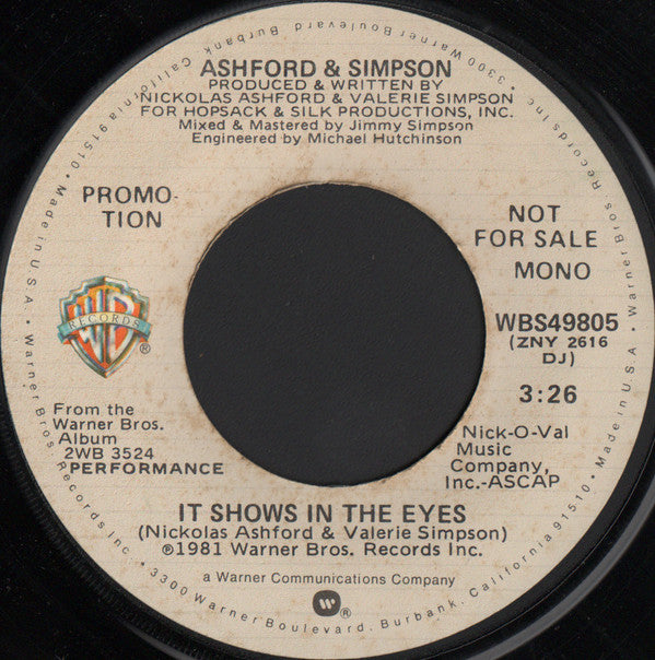 It Shows In The Eyes | Near Mint (NM) Very Good Plus (VG+)