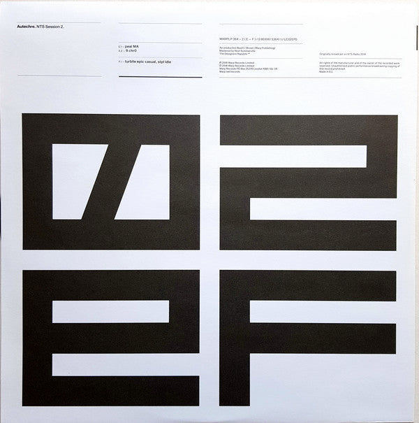 Autechre - NTS Session 2 | Mint (M) Mint (M) - EXPERIMENTAL