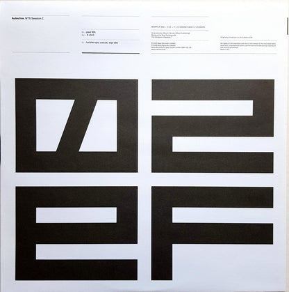 Autechre - NTS Session 2 | Mint (M) Mint (M) - EXPERIMENTAL