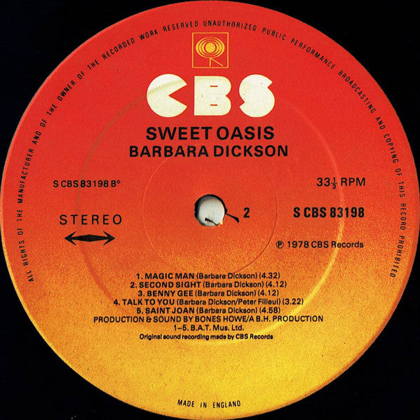 Sweet Oasis | Near Mint (NM) Very Good Plus (VG+) - POP / USED *NEAR MINT*