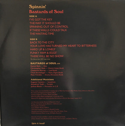 Bastards Of Soul - Spinnin' | Mint (M) Mint (M)