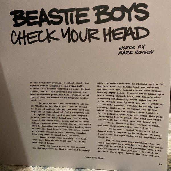 Check Your Head | Mint (M) Mint (M) - HIP HOP *COLOR*
