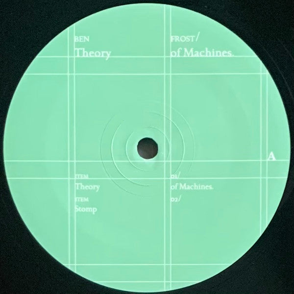 Ben Frost Theory Of Machines Bedroom Community LP, Album, RP Mint (M) Mint (M)