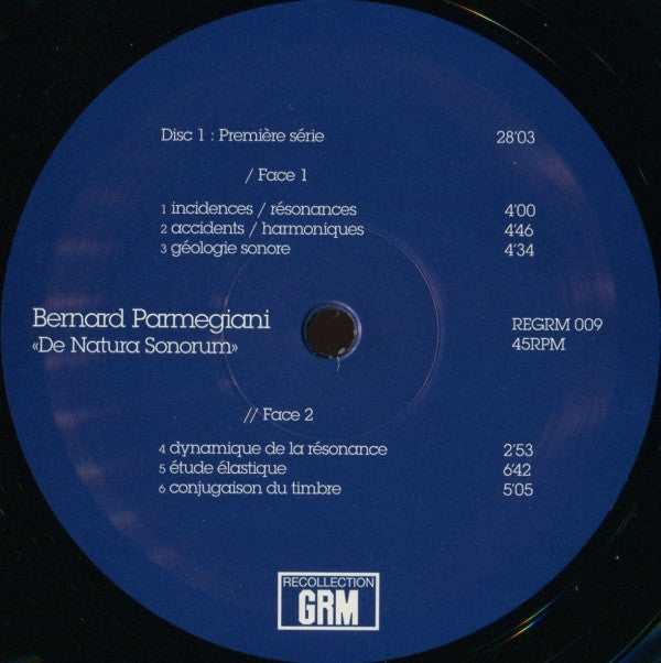De Natura Sonorum | Mint (M) Mint (M) - EXPERIMENTAL *SEALED*