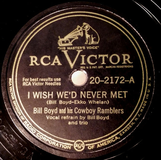 I Wish We'd Never Met / Palace In Dallas | Very Good (VG) Generic