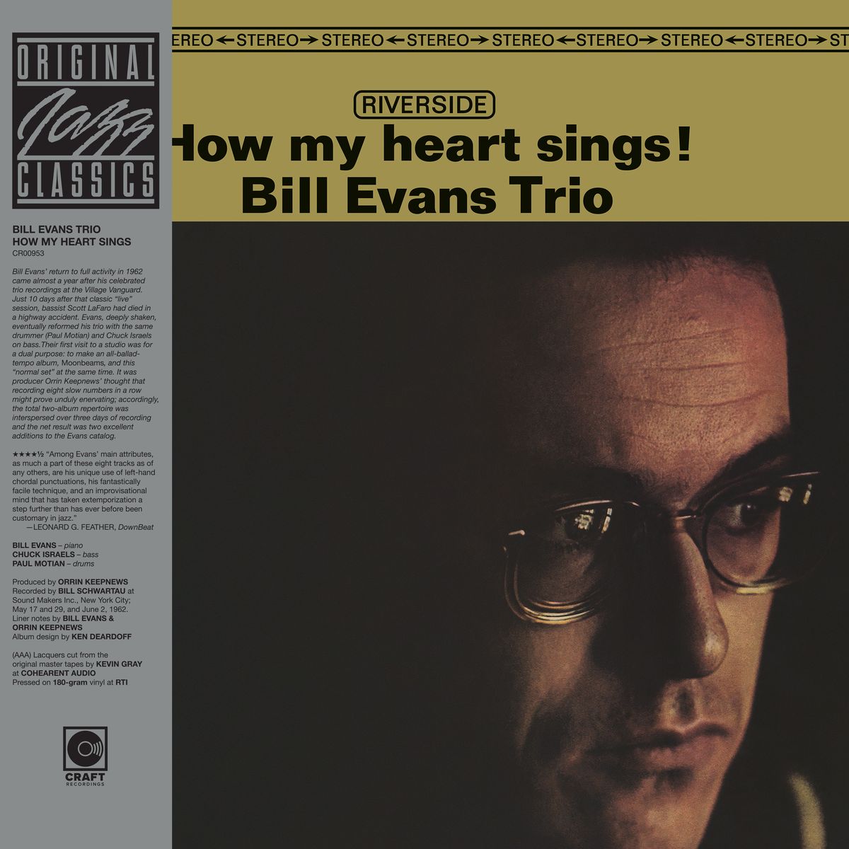 Bill Evans Trio - How My Heart Sings (Original Jazz Classics Series) (180G) [LP] |