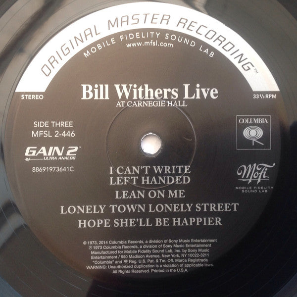 Bill Withers Live At Carnegie Hall | Mint (M) Mint (M) - FUNK