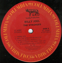 Billy Joel The Stranger Columbia, Family Productions LP, Album, Ter Near Mint (NM or M-) Very Good Plus (VG+)