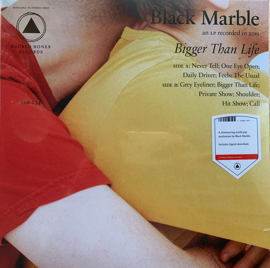 Black Marble Bigger Than Life Sacred Bones Records LP, Album, Ltd, Red Mint (M) Mint (M)
