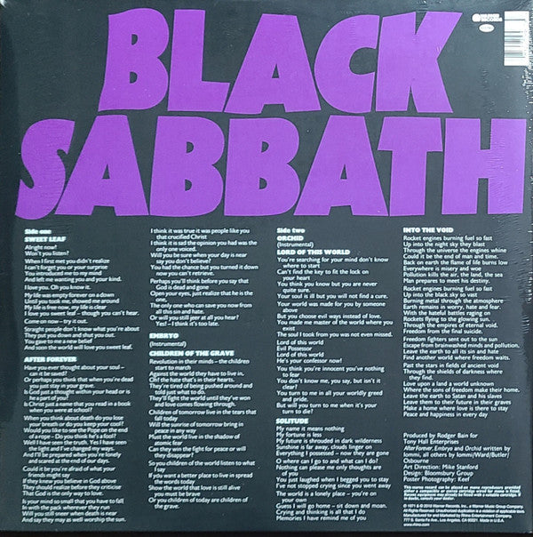 Black Sabbath Master Of Reality Warner Records, Warner Records LP, Album, RE, Gat Mint (M) Mint (M)