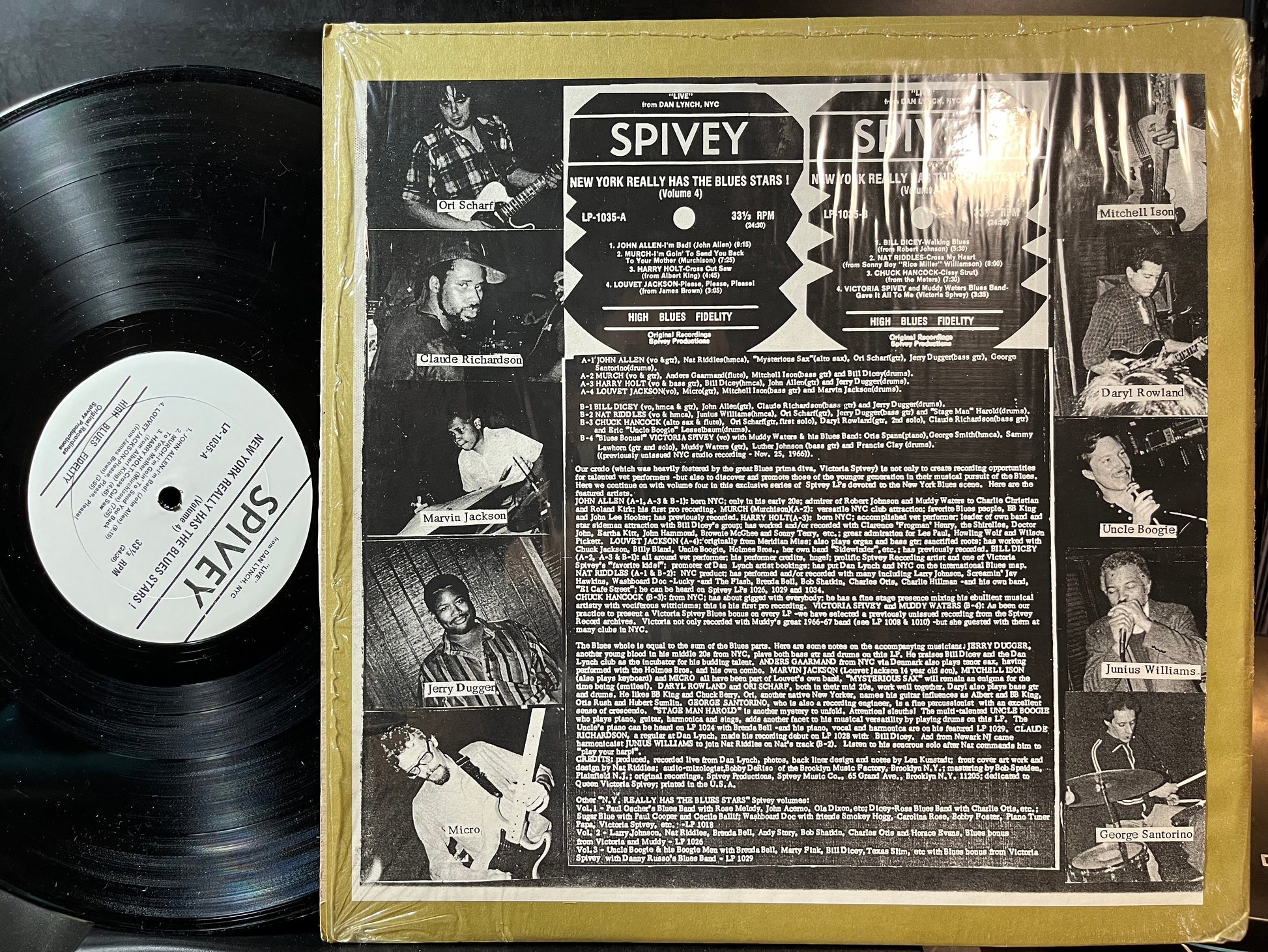 Various - New York Really Has The Blues Stars (Volume Four) (VINYL LP) | Near Mint- (NM-) Near Mint (NM) - BLUES/FUNK / USED *NEAR MINT-*