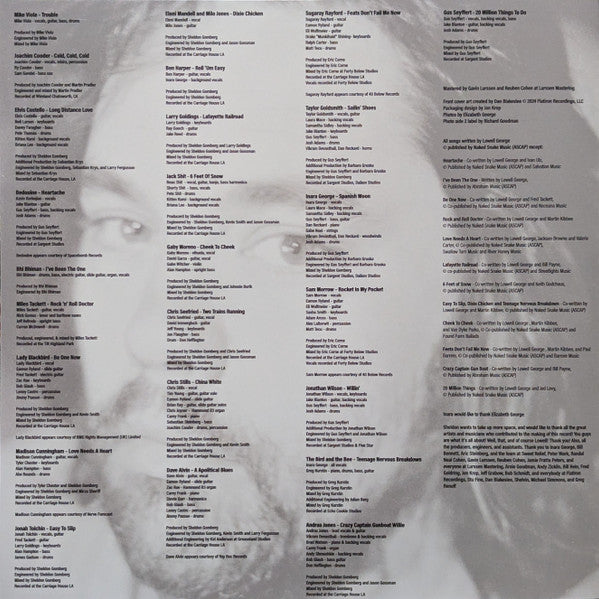 Various - Long Distance Love (A Sweet Relief Tribute To Lowell George) (WHITE VINYL) | Mint (M) Mint (M) - BLUES *NEW/COLOR*