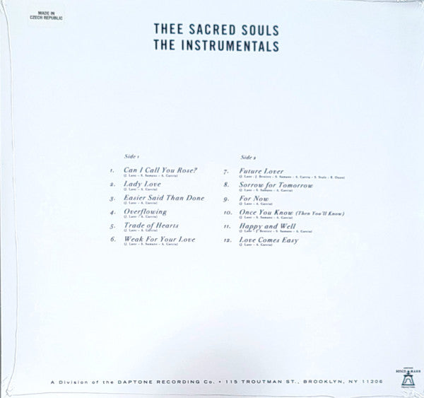 Thee Sacred Souls The Instrumentals LP Mint (M) Mint (M)