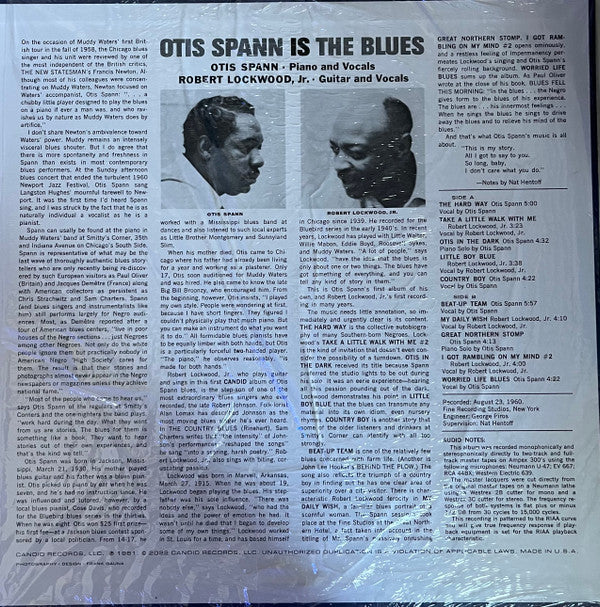 Otis Spann Is The Blues | Mint (M) Mint (M) - BLUES *NEW*
