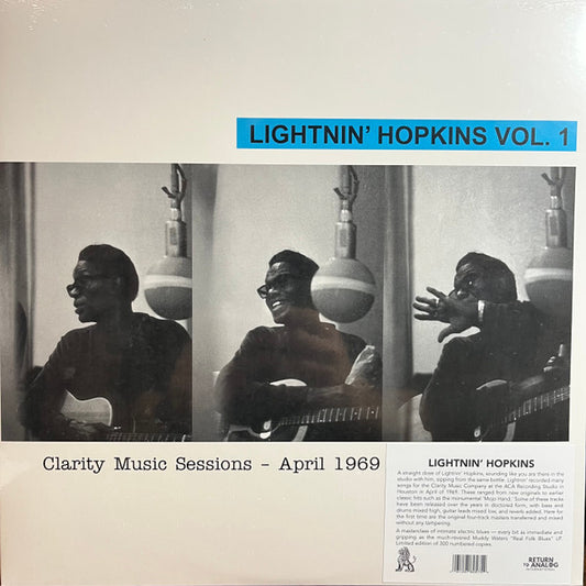 Vol. 1 : Clarity Music Sessions - April 1969 (VINYL) | Mint (M) Mint (M) - BLUES *SEALED*