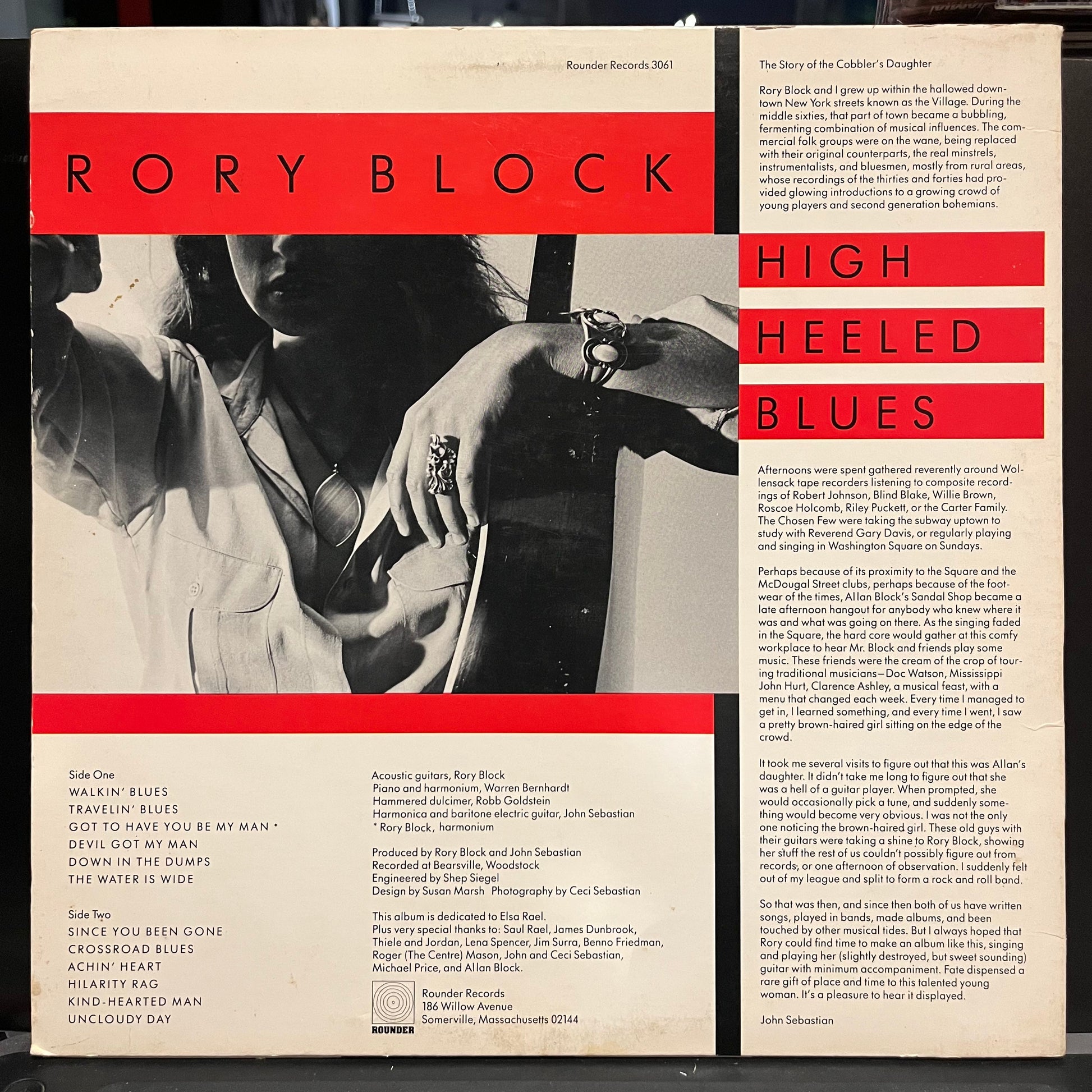 Rory Block - High Heeled Blues | Very Good Plus (VG+) Very Good Plus (VG+) - BLUES / USED *AUTOGRAPHED / VERY GOOD+*