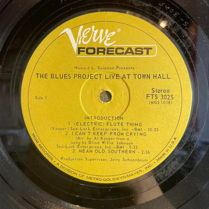 Live At Town Hall (VINYL) | Excellent+ (EX+) Very Good Plus (VG+) - BLUES / USED *EXCELLENT+*