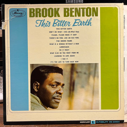 This Bitter Earth (VINYL) | Excellent+ (EX+) Very Good Plus (VG+) - BLUES / USED *EXCELLENT+*