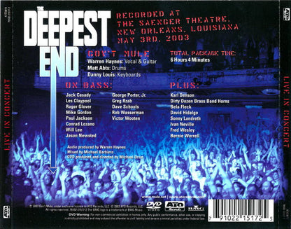 The Deepest End (Live In Concert) ( 2xCD, DVD) | Excellent+ (EX+) Excellent+ (EX+) - BLUES / USED *EXCELLENT+*
