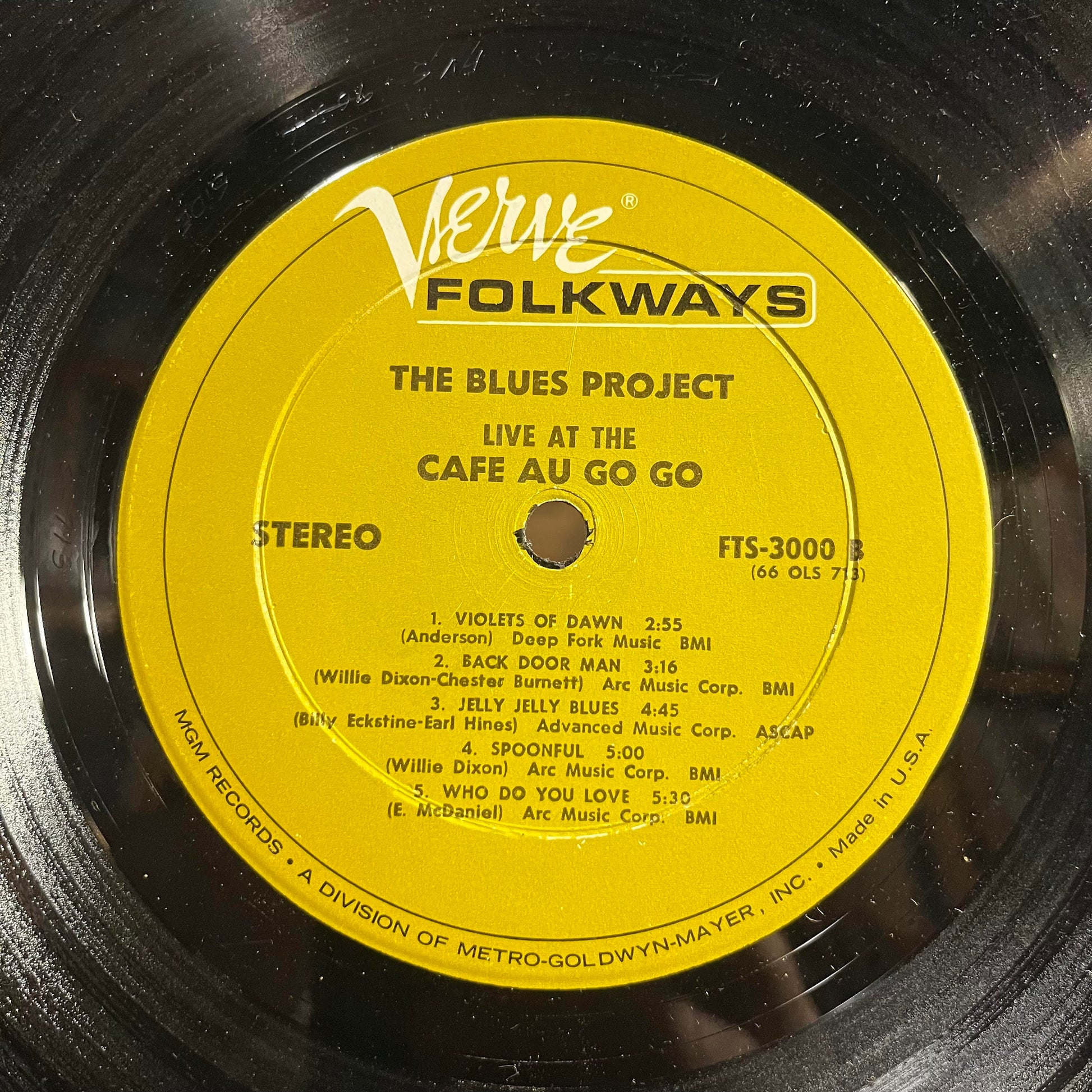 The Blues Project - Live At The Cafe Au Go Go *STEREO* | Excellent (EX) Excellent (EX) - BLUES / USED *EXCELLENT+*