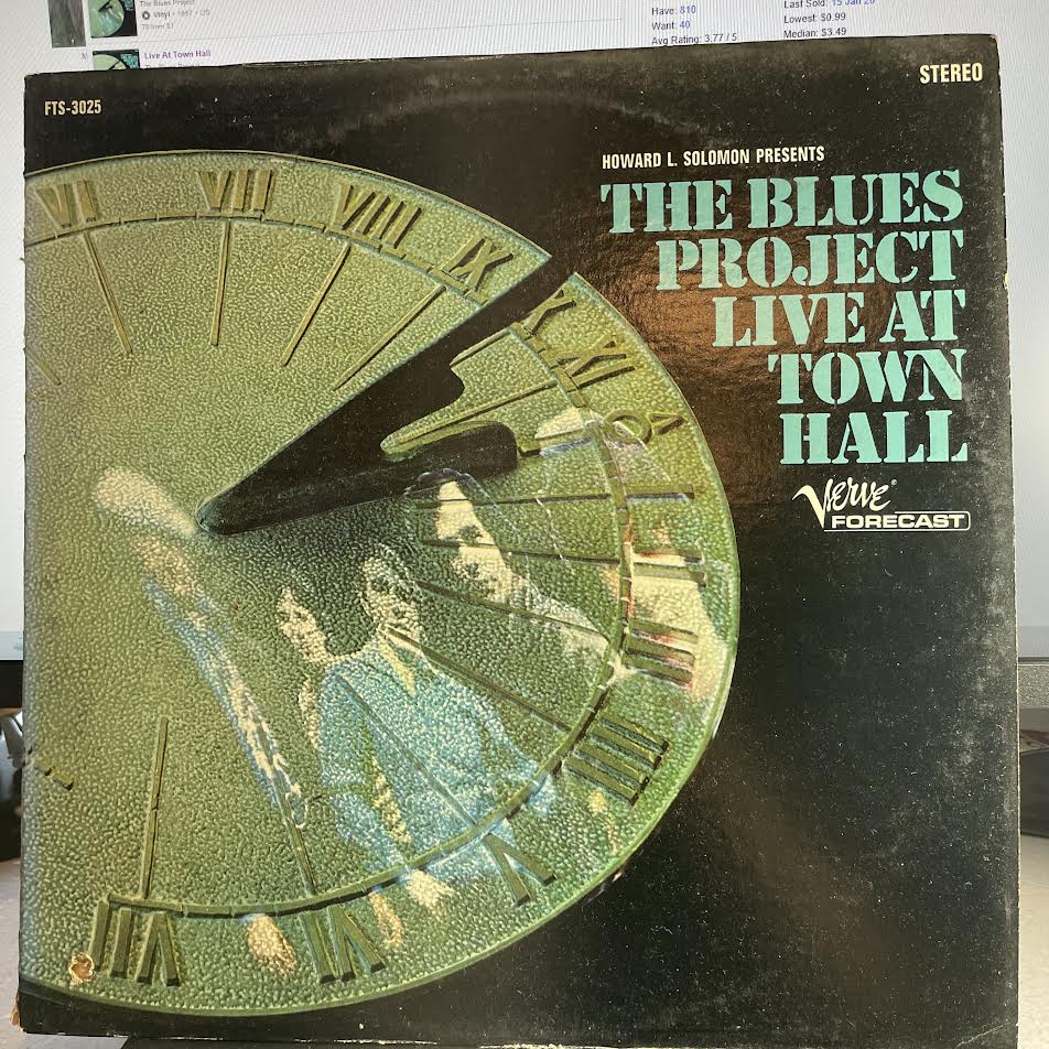 Live At Town Hall (VINYL) | Excellent+ (EX+) Very Good Plus (VG+) - BLUES / USED *EXCELLENT+*