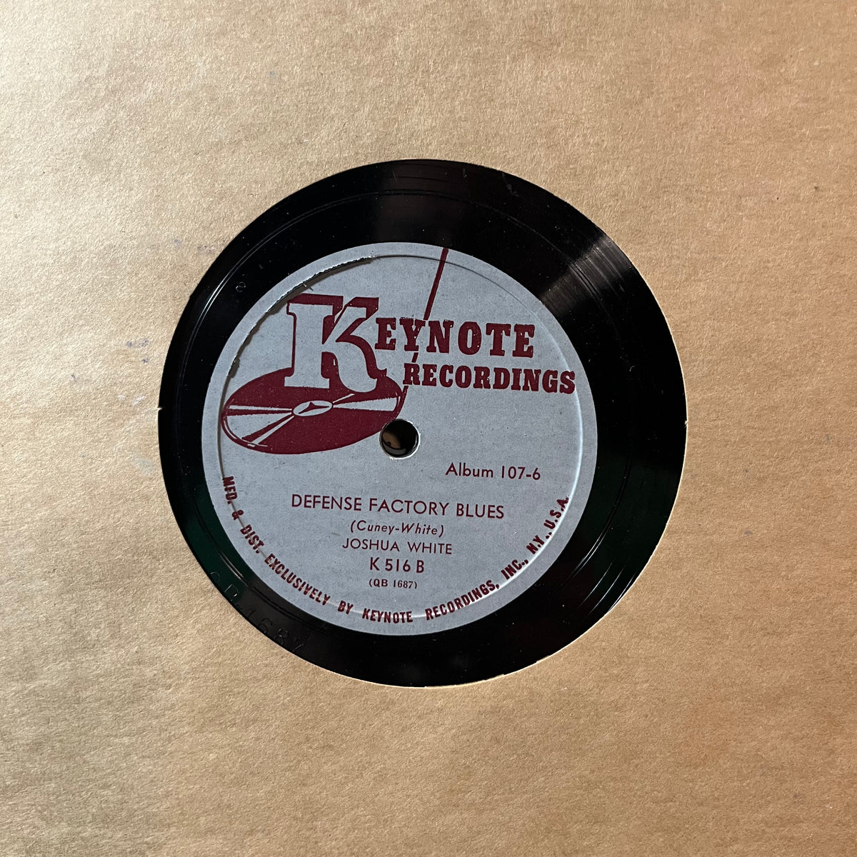 Josh White - Southern Exposure (An Album Of Jim Crow Blues)(10" 3x78RPM) | NEW - BLUES / USED *EXCELLENT*