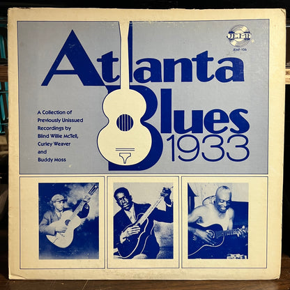 Atlanta Blues 1933 (VINYL) | Excellent (EX) Very Good Plus (VG+) - BLUES / USED *EXCELLENT*