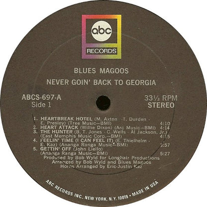 Never Goin' Back To Georgia | Very Good Plus (VG+) Very Good Plus (VG+) - BLUES / USED *EXCELLENT*
