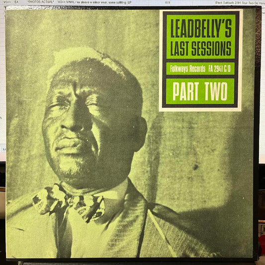 Leadbelly's Last Sessions Part Two (VINYL) | Excellent (EX) Near Mint (NM) - BLUES / USED *EXCELLENT*