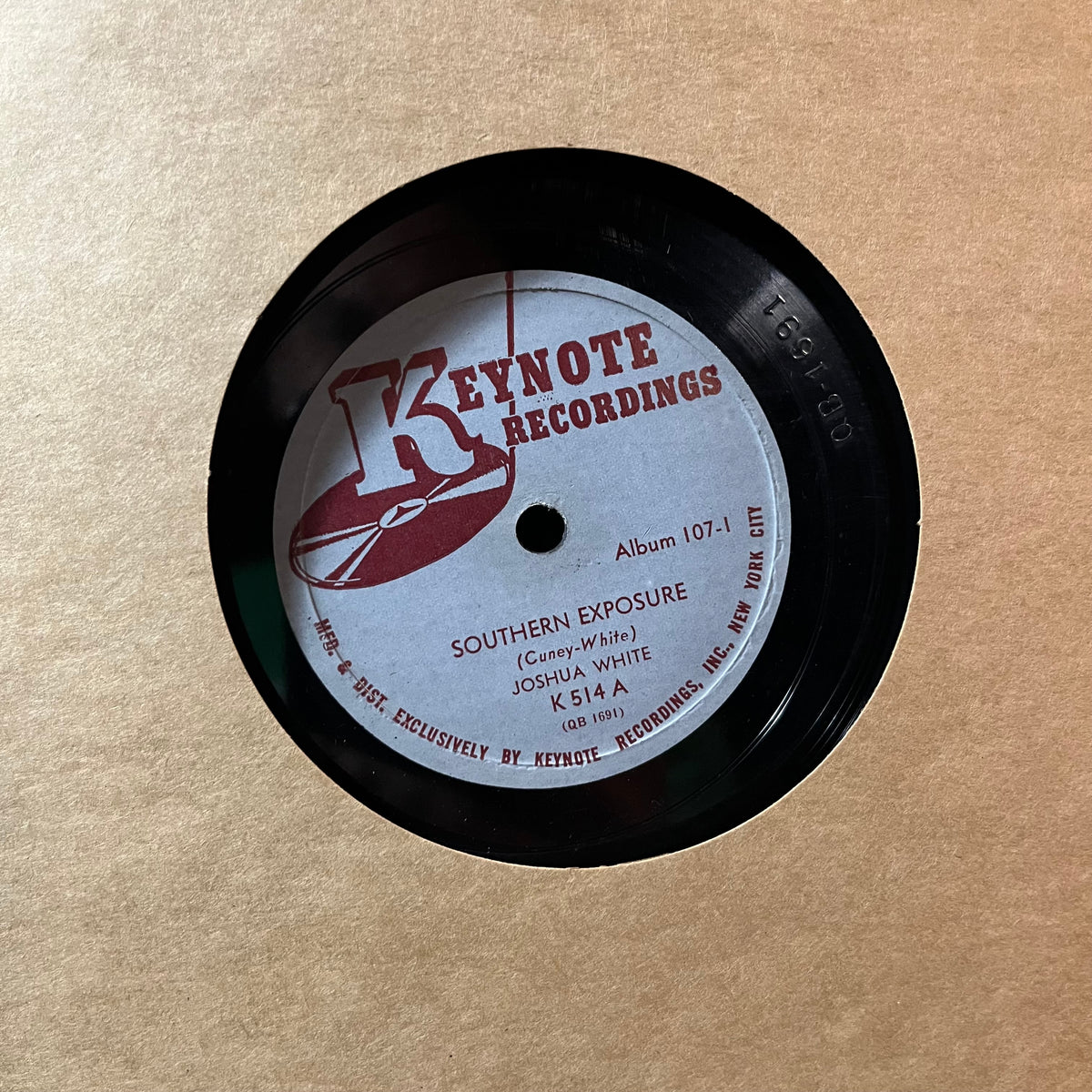 Josh White - Southern Exposure (An Album Of Jim Crow Blues)(10" 3x78RPM) | NEW - BLUES / USED *EXCELLENT*