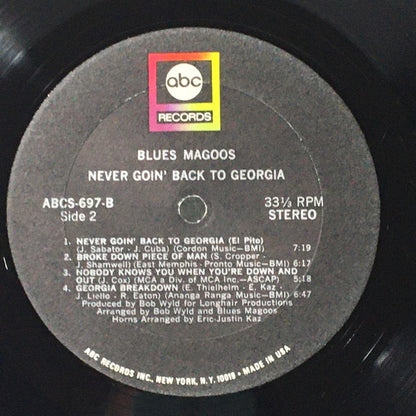 Never Goin' Back To Georgia | Very Good Plus (VG+) Very Good Plus (VG+) - BLUES / USED *EXCELLENT*