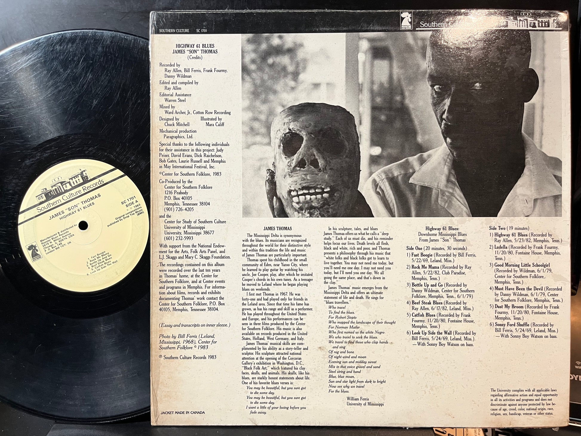 James "Son" Thomas - Highway 61 Blues (VINYL) | Good Plus (G+) Near Mint (NM) - BLUES / USED *GOOD+*