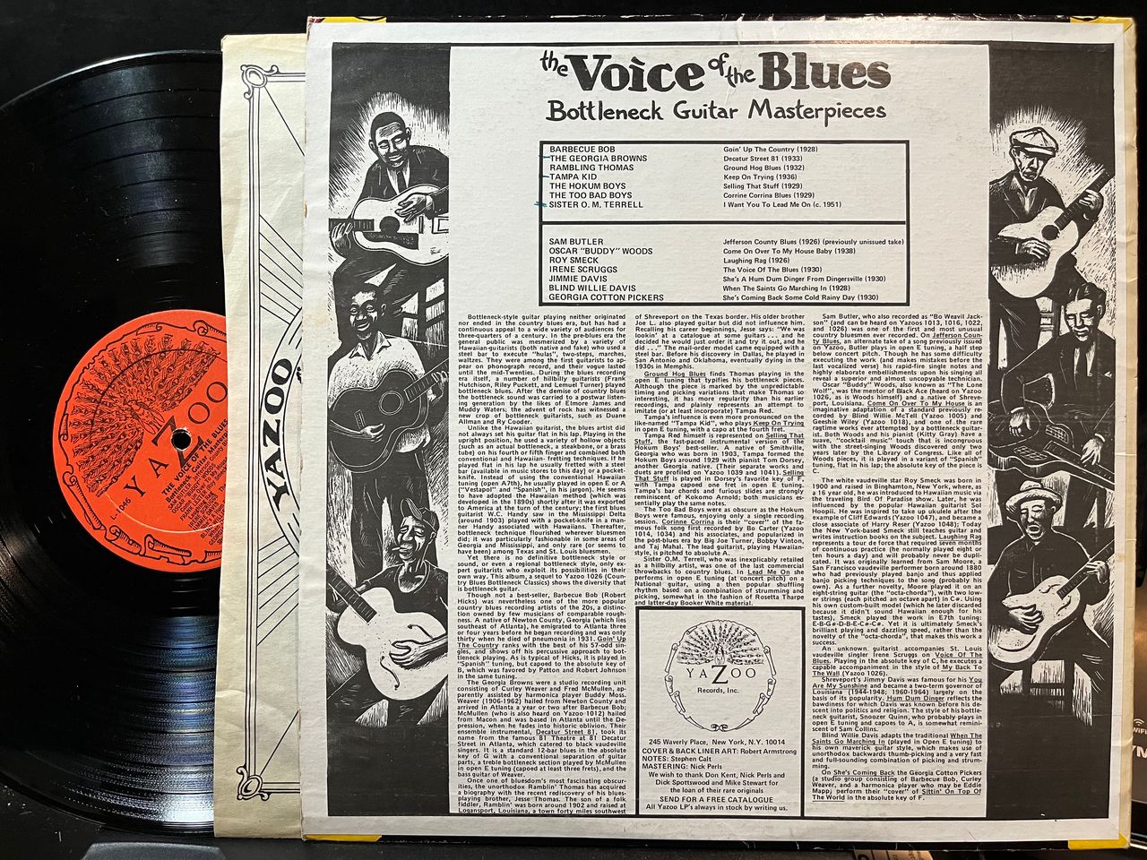 Various - The Voice Of The Blues: Bottleneck Guitar Masterpieces (VINYL) | Near Mint (NM or M-) Excellent (EX) - BLUES / USED *NEAR MINT-*