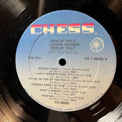 Howlin' Wolf Featuring Eric Clapton, Steve Winwood - The London Howlin' Wolf Sessions (VINYL LP CHESS CH-60008 1971) | USED - BLUES / USED *NEAR MINT-*