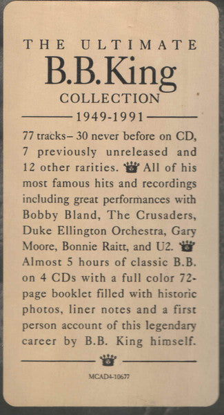 King Of The Blues (4xCD BOX) | Near Mint (NM) Excellent+ (EX+) - BLUES / USED *NEAR MINT*