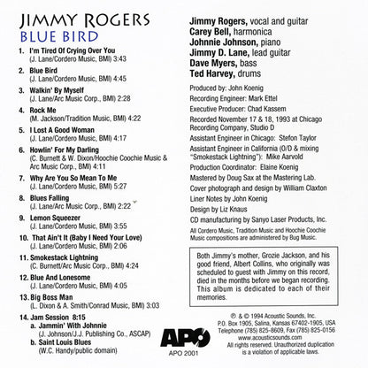 Jimmy Rogers - Blue Bird (CD) | USED - BLUES / USED *NEAR MINT*