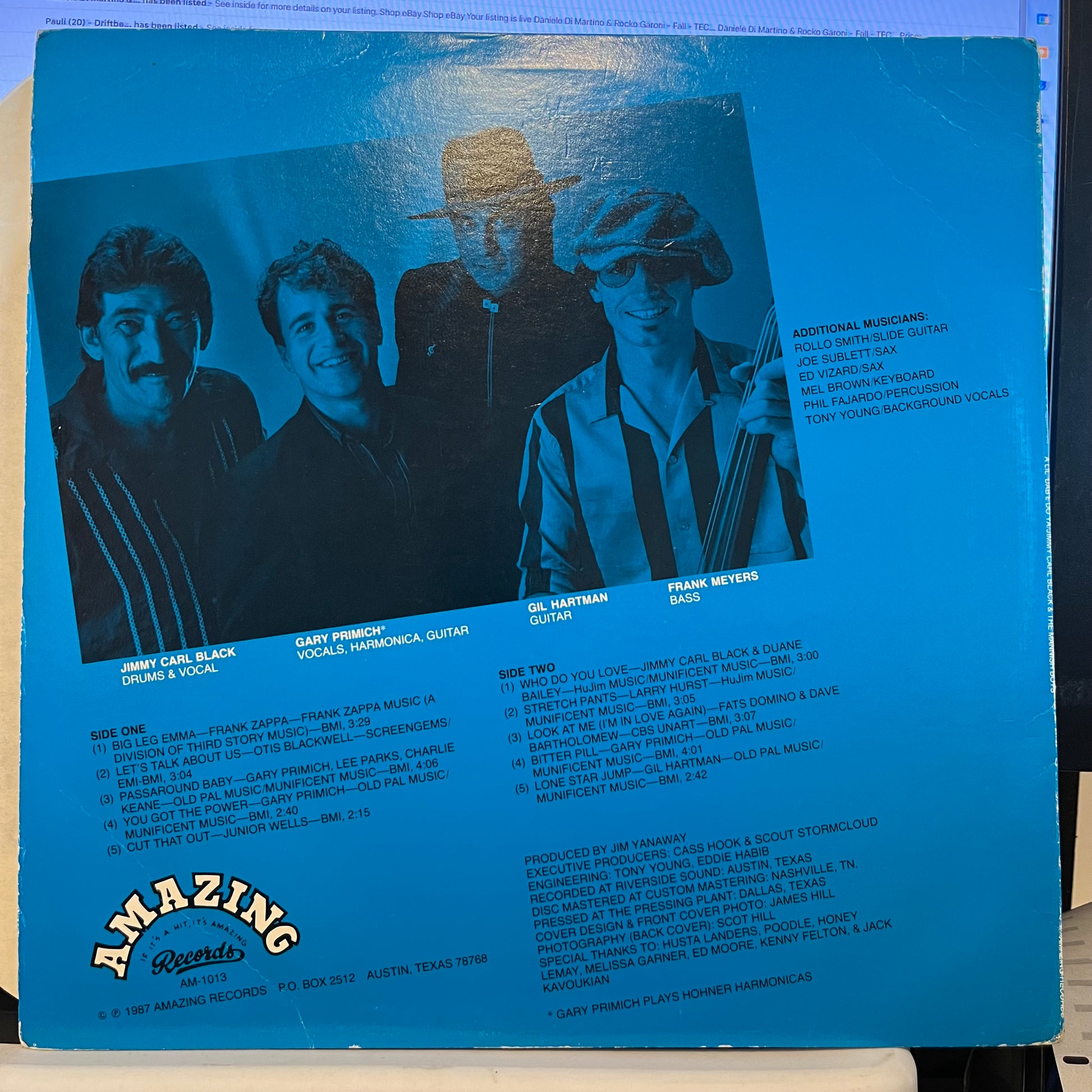 Jimmy Carl Black - A Lil' Dab'l Do Ya | Near Mint (NM) Excellent (EX) - BLUES / USED *NEAR MINT*