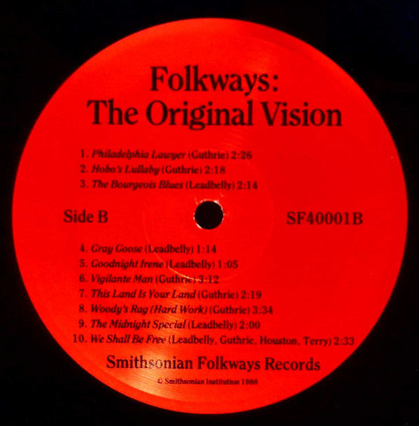 Various Folkways: The Original Vision LP Near Mint (NM or M-) Near Mint (NM or M-)