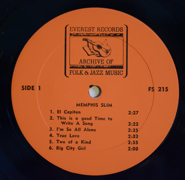 Memphis Slim Memphis Slim LP Near Mint (NM or M-) Excellent (EX)