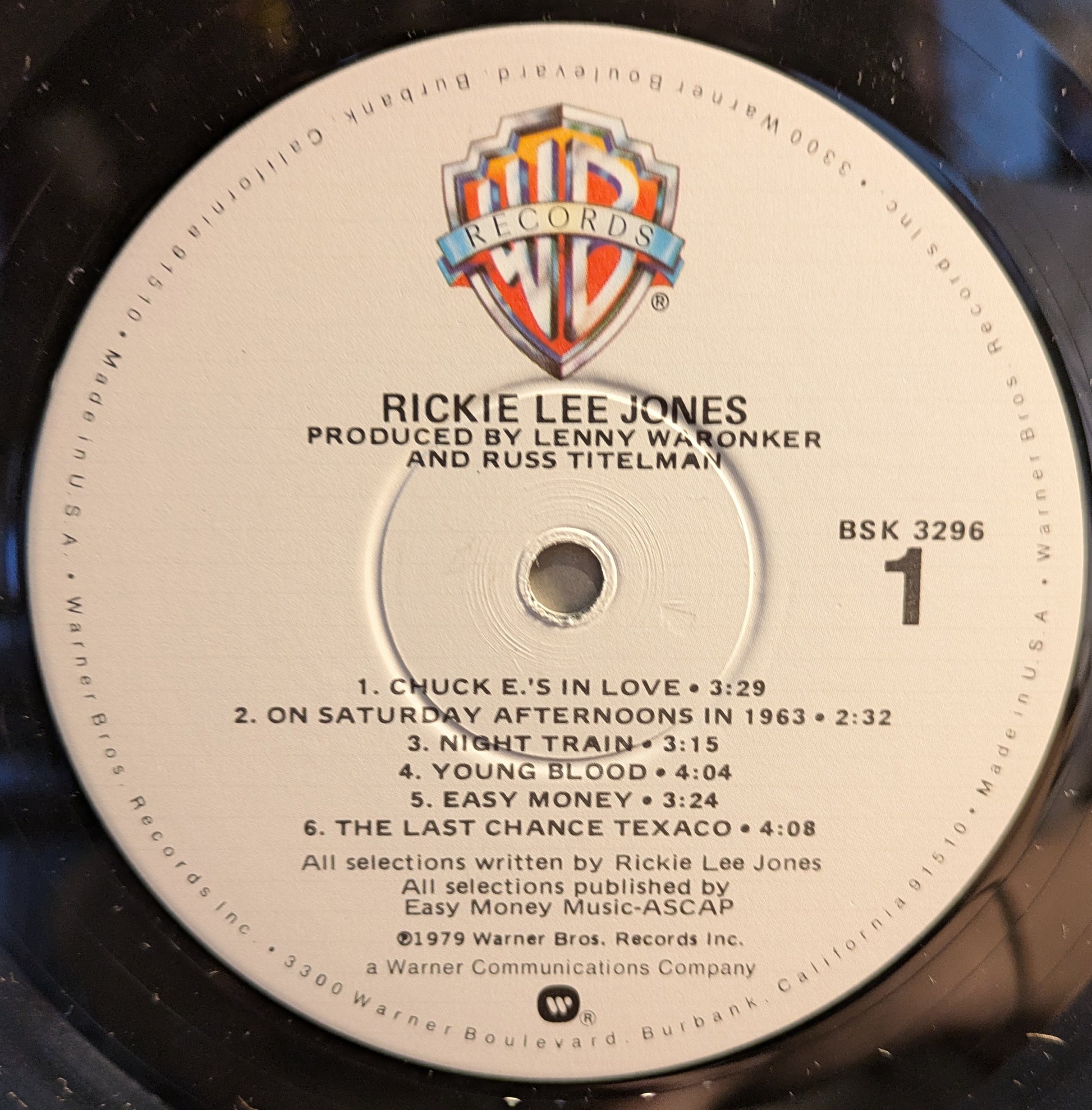 Rickie Lee Jones - Rickie Lee Jones | Near Mint (NM) Excellent+ (EX+) - BLUES / USED *NEAR MINT*
