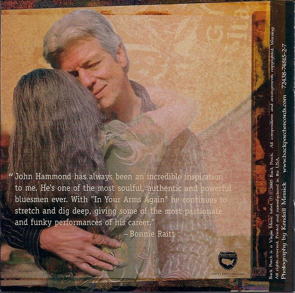 John Hammond - In Your Arms Again (CD) | USED - BLUES / USED *NEAR MINT*