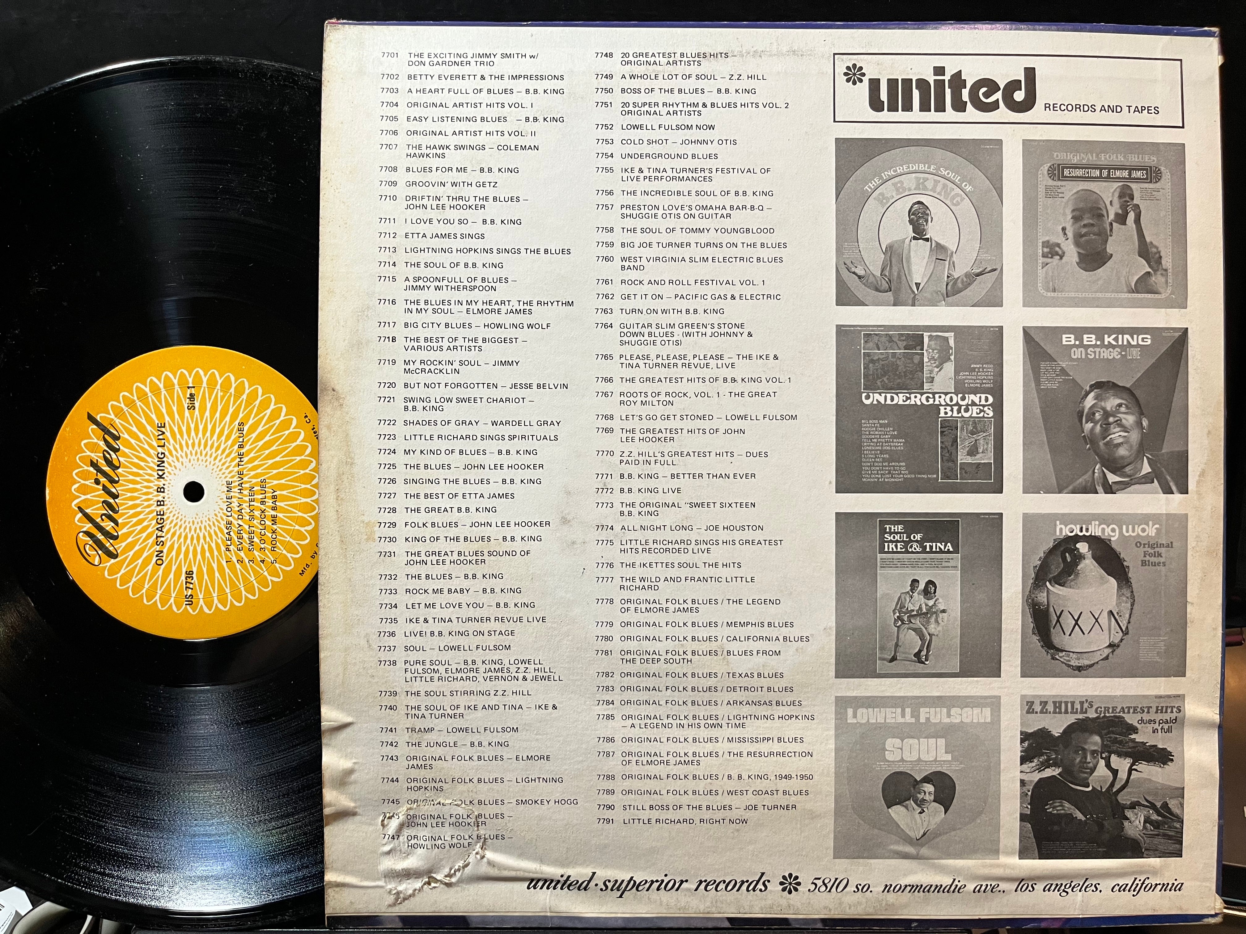 B.B. King - On Stage Live (VINYL) | Near Mint (NM) Very Good (VG